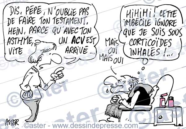 Le rôle des corticoïdes inhalés dans l'asthme et les risques d'ACV