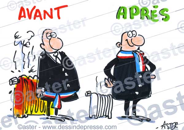 Économie d'énergie dans les mairies.